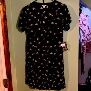 Vans floral button down dress